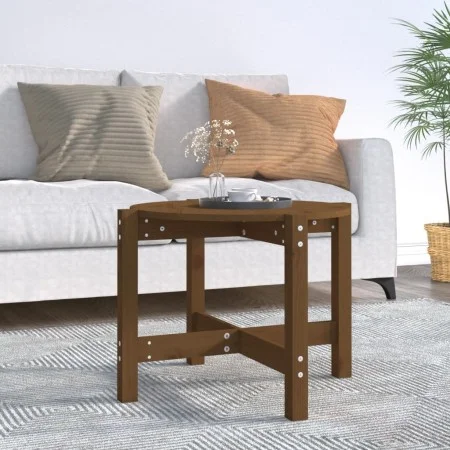 Honey brown solid pine wood coffee table 62.5x45 cm by vidaXL, Coffee table - Ref: Foro24-822305, Price: 37,44 €, Discount: %