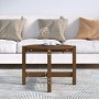 Mesa de centro de madera maciza de pino marrón miel 62,5x45 cm de vidaXL, Mesas de centro - Ref: Foro24-822305, Precio: 37,79...