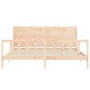 Estructura de cama sin colchón madera maciza de pino 200x200 cm