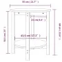 Honey brown solid pine wood coffee table Ø55x60 cm by vidaXL, Coffee table - Ref: Foro24-822355, Price: 48,88 €, Discount: %