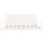 Estructura de cama sin colchón madera maciza blanca 200x200 cm