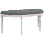 Banco de tela gris oscuro 110,5x45x49 cm de vidaXL, Bancos - Ref: Foro24-344416, Precio: 138,63 €, Descuento: %