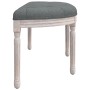 Banco de tela gris oscuro 110,5x45x49 cm de vidaXL, Bancos - Ref: Foro24-344416, Precio: 138,63 €, Descuento: %