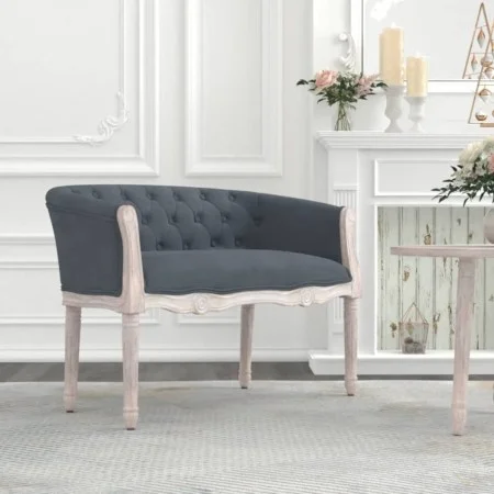 Dunkelgraue Samtbank 98x56x69 cm von vidaXL, Banken - Ref: Foro24-344512, Preis: 302,73 €, Rabatt: %