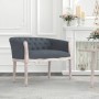Banco de terciopelo gris oscuro 98x56x69 cm de vidaXL, Bancos - Ref: Foro24-344512, Precio: 306,31 €, Descuento: %