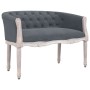 Banco de terciopelo gris oscuro 98x56x69 cm de vidaXL, Bancos - Ref: Foro24-344512, Precio: 306,31 €, Descuento: %