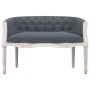 Banco de terciopelo gris oscuro 98x56x69 cm de vidaXL, Bancos - Ref: Foro24-344512, Precio: 306,31 €, Descuento: %