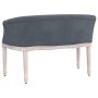 Banco de terciopelo gris oscuro 98x56x69 cm de vidaXL, Bancos - Ref: Foro24-344512, Precio: 306,31 €, Descuento: %