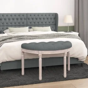 Dark gray fabric bench 81.5x41x49 cm by vidaXL, Banks - Ref: Foro24-344409, Price: 76,79 €, Discount: %