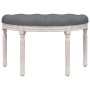 Banco de tela gris oscuro 81,5x41x49 cm de vidaXL, Bancos - Ref: Foro24-344409, Precio: 81,89 €, Descuento: %