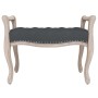 Banco de terciopelo gris oscuro 80x45x60 cm de vidaXL, Bancos - Ref: Foro24-344433, Precio: 120,61 €, Descuento: %