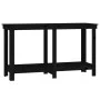 Werkbank aus massivem schwarzem Kiefernholz, 140 x 50 x 80 cm von vidaXL, Arbeitstische - Ref: Foro24-822510, Preis: 130,27 €...