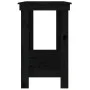 Solid black pine wood workbench 140x50x80 cm by vidaXL, Work tables - Ref: Foro24-822510, Price: 130,27 €, Discount: %