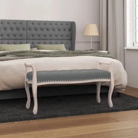 Dunkelgraue Stoffbank 110x45x60 cm von vidaXL, Banken - Ref: Foro24-344437, Preis: 94,68 €, Rabatt: %