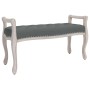 Banco de tela gris oscuro 110x45x60 cm de vidaXL, Bancos - Ref: Foro24-344437, Precio: 95,52 €, Descuento: %