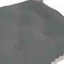 Banco de tela gris oscuro 110x45x60 cm de vidaXL, Bancos - Ref: Foro24-344437, Precio: 95,52 €, Descuento: %