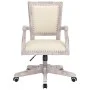 Silla de oficina giratoria de lino de vidaXL, Sillas de oficina - Ref: Foro24-344478, Precio: 281,10 €, Descuento: %