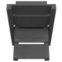 Grauer Brennholzhalter aus massivem Kiefernholz 47x39,5x48 cm von vidaXL, Zubehör für Taschen und Brennholzhalter - Ref: Foro...