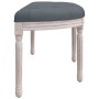 Banco de terciopelo gris oscuro 110,5x45x49 cm de vidaXL, Bancos - Ref: Foro24-344419, Precio: 91,63 €