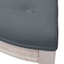 Banco de terciopelo gris oscuro 110,5x45x49 cm de vidaXL, Bancos - Ref: Foro24-344419, Precio: 91,63 €
