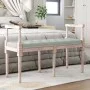 Banco de terciopelo gris claro 110x40x70 cm de vidaXL, Bancos - Ref: Foro24-344425, Precio: 116,03 €, Descuento: %