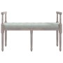 Banco de terciopelo gris claro 110x40x70 cm de vidaXL, Bancos - Ref: Foro24-344425, Precio: 126,95 €, Descuento: %