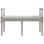 Banco de terciopelo gris claro 110x40x70 cm de vidaXL, Bancos - Ref: Foro24-344425, Precio: 116,03 €, Descuento: %