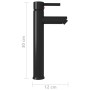 Black bathroom mixer tap 12x30 cm by vidaXL, Faucets - Ref: Foro24-149088, Price: 38,93 €, Discount: %