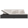 Tumbona convertible con cojines de ratán sintético negro von vidaXL, Betten im Freien - Ref: Foro24-317238, Preis: 403,10 €, ...