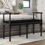 Banco de terciopelo negro 110x40x70 cm de vidaXL, Bancos - Ref: Foro24-344428, Precio: 100,43 €, Descuento: %