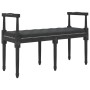 Banco de terciopelo negro 110x40x70 cm de vidaXL, Bancos - Ref: Foro24-344428, Precio: 100,43 €, Descuento: %