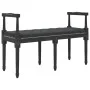 Banco de terciopelo negro 110x40x70 cm de vidaXL, Bancos - Ref: Foro24-344428, Precio: 99,56 €, Descuento: %