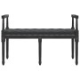 Banco de terciopelo negro 110x40x70 cm de vidaXL, Bancos - Ref: Foro24-344428, Precio: 100,43 €, Descuento: %