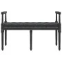 Banco de terciopelo negro 110x40x70 cm de vidaXL, Bancos - Ref: Foro24-344428, Precio: 99,56 €, Descuento: %