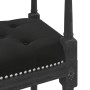 Banco de terciopelo negro 110x40x70 cm de vidaXL, Bancos - Ref: Foro24-344428, Precio: 100,43 €, Descuento: %