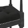 Banco de terciopelo negro 110x40x70 cm de vidaXL, Bancos - Ref: Foro24-344428, Precio: 99,56 €, Descuento: %