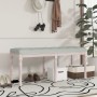 Banco de terciopelo gris claro 110x40x49 cm de vidaXL, Bancos - Ref: Foro24-344453, Precio: 103,12 €, Descuento: %