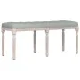 Banco de terciopelo gris claro 110x40x49 cm de vidaXL, Bancos - Ref: Foro24-344453, Precio: 101,94 €, Descuento: %
