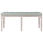 Banco de terciopelo gris claro 110x40x49 cm de vidaXL, Bancos - Ref: Foro24-344453, Precio: 103,12 €, Descuento: %