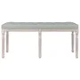 Banco de terciopelo gris claro 110x40x49 cm de vidaXL, Bancos - Ref: Foro24-344453, Precio: 101,94 €, Descuento: %