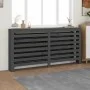 Solid gray pine wood radiator cover 169x19x84 cm by vidaXL, Accessories for heating radiators - Ref: Foro24-822608, Price: 90...