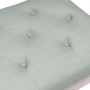 Banco de terciopelo gris claro 110x40x49 cm de vidaXL, Bancos - Ref: Foro24-344453, Precio: 103,12 €, Descuento: %