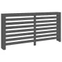 Solid gray pine wood radiator cover 169x19x84 cm by vidaXL, Accessories for heating radiators - Ref: Foro24-822608, Price: 90...