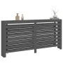 Solid gray pine wood radiator cover 169x19x84 cm by vidaXL, Accessories for heating radiators - Ref: Foro24-822608, Price: 90...