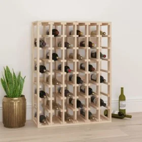 Solid pine wood bottle rack 70x33x94 cm by vidaXL, Wine racks - Ref: Foro24-822531, Price: 108,02 €, Discount: %