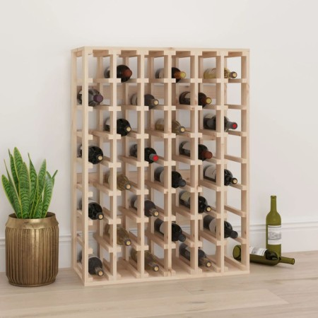 Solid pine wood bottle rack 70x33x94 cm by vidaXL, Wine racks - Ref: Foro24-822531, Price: 109,41 €, Discount: %