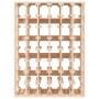 Solid pine wood bottle rack 70x33x94 cm by vidaXL, Wine racks - Ref: Foro24-822531, Price: 109,41 €, Discount: %