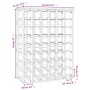 Solid pine wood bottle rack 70x33x94 cm by vidaXL, Wine racks - Ref: Foro24-822531, Price: 109,41 €, Discount: %