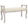 Linen bench 110x45x60 cm by vidaXL, Banks - Ref: Foro24-344436, Price: 160,66 €, Discount: %