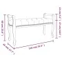 Linen bench 110x45x60 cm by vidaXL, Banks - Ref: Foro24-344436, Price: 160,66 €, Discount: %